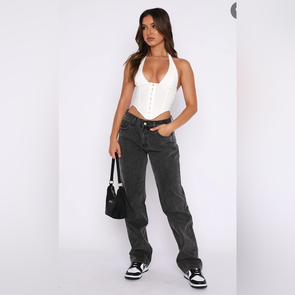 White Fox Boutique Black Straight Leg Jeans